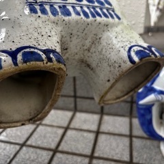 置物　ゾウ　陶器の画像