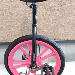 一輪車　18インチ　スタンド付きの画像