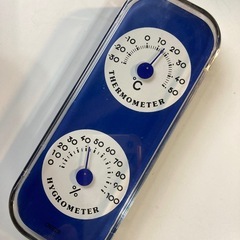 温湿度計（壁掛け用）クレセル　温度計　湿度計  CR-052　analog room thermometer & hygrometerの画像