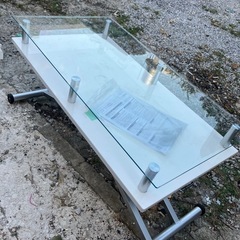 ★油圧式ガラステーブル‼️美品✨の画像