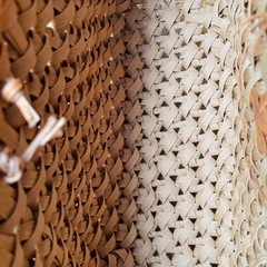 トモコさんの手作りカゴバッグの画像