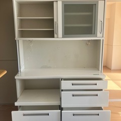 ★配送🉑収納多数⚫︎食器棚‼️の画像