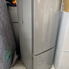 福岡市内-久留米-小郡配送無料　保証あり三菱　2ドア冷蔵庫　2019年製　MR-P17E-Sの画像