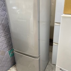 福岡市内-久留米-小郡配送無料　保証あり三菱　2ドア冷蔵庫　2019年製　MR-P17E-Sの画像