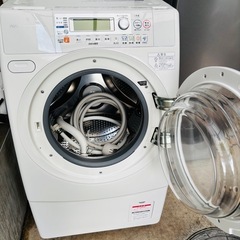 直接引き取り5,000円引き⭐︎大阪府下又は近郊は配送設置込み🉑美品⭐︎AQUA ドラム式洗濯機 洗濯9kg 乾燥6kg AQW-DJ7000-R 2012年製/J114-16の画像