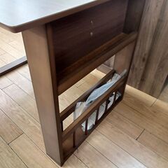 ★リユースのサカイつくば店★TK7436 NITORI 伸長式ダイニングテーブル ブラウン H70×D75×W92-120 クリーニング済みの画像