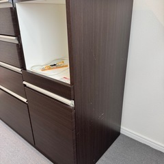 【ニトリ】幅120キッチンボード/キッチンカウンター/ソフトクローズ、フルオープン【ハイタイプ】の画像