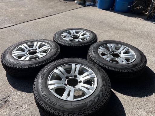 【中古美品】スズキ JB23 ジムニー アルミ4本セット 16インチ 5.5J +22 PCD139.7 ヨコハマ 175/80R16 2022年製 スタッドレス 残9分山