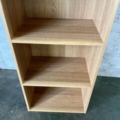 【ジモティ限定特価】 3段ボックス 収納棚 カラーボックス 本棚 ラック 収納ボックス A0907Gの画像