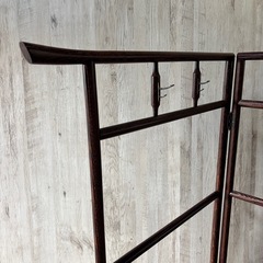 衣桁 服かけ ハンガー 180度回転 衣紋掛け 着物掛け 古道具 和家具の画像