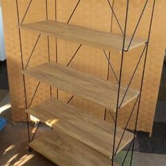 幅80㎝ ５段 ワイヤーシェルフ コメリ 棚  収納棚  高さ140×奥行30㎝ 札幌 北20条店の画像