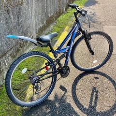 在庫無くなり次第販売終了※説明必ず読んで！【鹿児島県の方に】２６インチ・マウンテンバイク(低床)フルサス・中古の画像