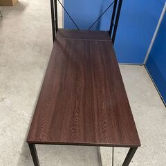 【美品】アイリス ラック収納付きパソコンデスク ブラウン 分解可能 多収納 早い者勝ち 引取歓迎 配送OKの画像