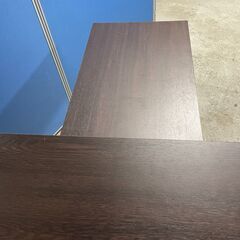 【美品】アイリス ラック収納付きパソコンデスク ブラウン 分解可能 多収納 早い者勝ち 引取歓迎 配送OKの画像