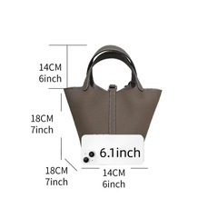 新品未使用品✨レディース無地牛革ハンドバッグ　定価¥7,565の画像