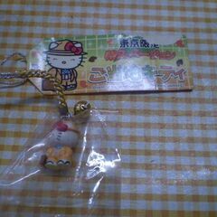 ご当地キティ　根付けストラップ　平泉限定　義経の画像