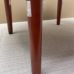 中古　折り畳み式　丸テーブル　ちゃぶ台　座卓　ローテーブル　レトロ　の画像