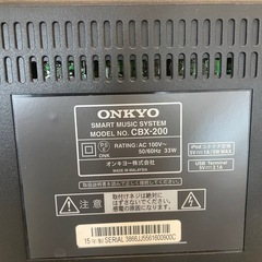 ONKYO CDプレーヤーBluetooth，ブラックの画像