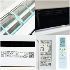 ◯動作品 2023年製 主に6畳用 東芝 ルームエアコン 空清 ecoモード 室温ウォッチ TOSHIBA 2.2kW RAS-J221E1P 中古品■ジモティ姫路の画像