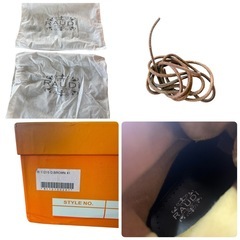 【新品】ENZO RAUDi レザー スエード ワークブーツ 26cm(41)の画像