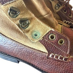 【新品】ENZO RAUDi レザー スエード ワークブーツ 26cm(41)の画像