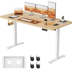 Alebert｢アレベルト｣ 電動式 昇降デスク 昇降式デスク 幅160*奥行80cm の画像
