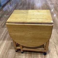 折り畳み式伸縮テーブル【町田市再生家具】　252446の画像