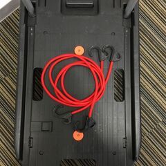 ○折りたたみ台車 TRUSCO こまわり君 MP-6039N 最大積載荷重100kg 固定バンド2本付 移動 キャリー ブラック 黒 中古品(NF251125)294-284の画像