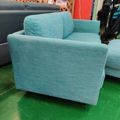 【愛品倶楽部柏店】NITORI ニトリ ワイド2人掛けソファ オットマンSET ファブリック 幅180cmの画像
