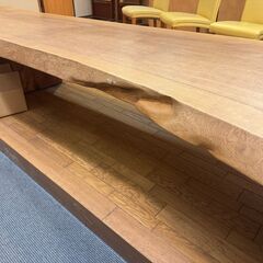 全長420cm 厚さ8cm 一枚板 テーブル 机 ミズメの木 樺の木 水目 カバノキ 無垢 センターテーブル 直接引取限定の画像