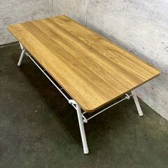 【ジモティ限定特価】 NITORI ニトリ 折りたたみテーブル シェルフィ2 9045 LBR A0910Gの画像