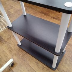 ★リユースのサカイ水戸店★  フリーラック ダークブラウン H77×D29.5×W60 クリーニング済み MT6385の画像