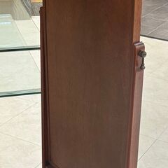 姿見鏡 鏡 ミラー 全身鏡 姿見 家具 インテリア スタンドミラー 大型 和風 和家具 横幅49cm×高159cm×厚3cm 足幅35cm 複数在庫 直接引取可の画像