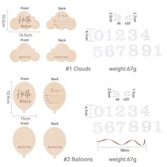 【新品未使用】月齢フォト記録グッズの画像