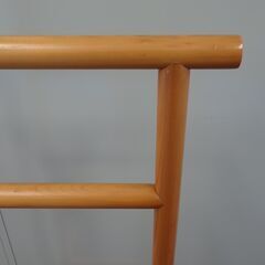 衣桁 帯掛 タオル掛 手ぬぐい掛け 上部横幅39cm×高91cm 木製 呉服 着物 和服 家具 民具 ディスプレイ 直接引取可 在庫多数#15126-15131の画像