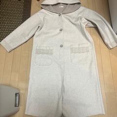 axes femme フード付きロングコートの画像