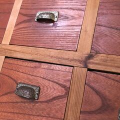 nt251125-006Z 古家具 CHEST チェスト 収納 箪笥 棚 小物入れ 中古品 約W90*D34.5*H73.5㎝ アンティーク ヴィンテージの画像