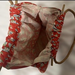 花柄バック　ハンドメイドの画像