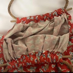 花柄バック　ハンドメイドの画像