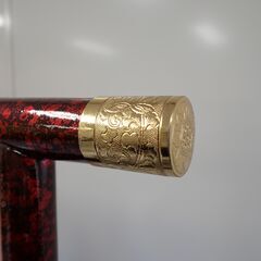 衣桁 帯掛 タオル掛 手ぬぐい掛け 上部横幅42.5cm×高151.5cm 木製 朱塗 漆塗 呉服 着物 和服 家具 民具 ディスプレイ 直接引取可 在庫多数#15176-15184の画像