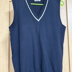 札幌山の手高校　　ベスト、カーディガン、リボンの画像