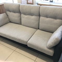 カウチ3人掛けソファー オットマン付の画像