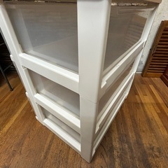 ホームコーディ 　木製天板ストッカー 3段の画像