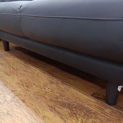 ★リユースのサカイ水戸店★ NITORI ソファー2人用 ブラック H82×D82×W147 クリーニング済み MT6388の画像