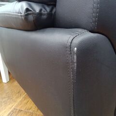 ★リユースのサカイ水戸店★ NITORI ソファー2人用 ブラック H82×D82×W147 クリーニング済み MT6388の画像