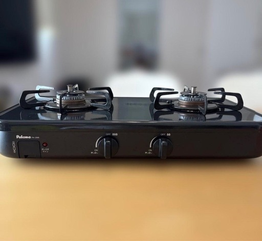 【商談中】パロマ 都市ガス 二口ガスコンロ 取扱説明書付き