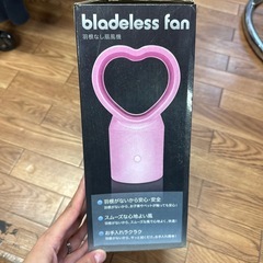 羽根なし扇風機 ブレードレスファン ハート型 静音 卓上ファン 全3種の画像