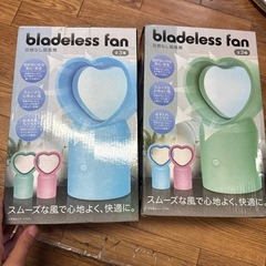 羽根なし扇風機 ブレードレスファン ハート型 静音 卓上ファン 全3種の画像