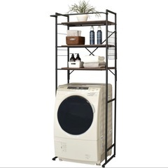 洗濯機上収納の画像