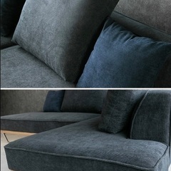 L字ソファ　コーデュロイの画像